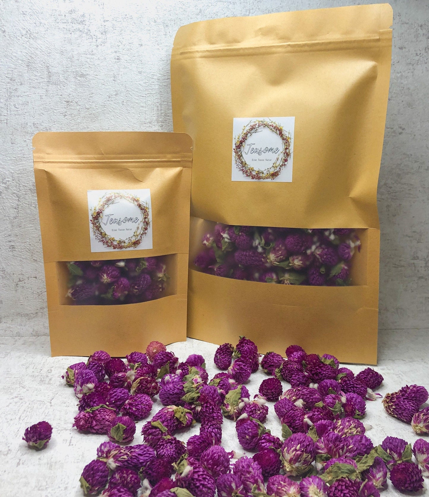 Kugel Amaranth Blumen Tee - Getrockneter Amaranth lila - Für Tee und Sonstiges